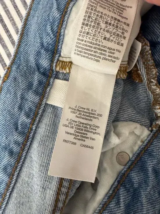 Madewell Low-Slung Straight Jeans 26P Crossover Button Fly Light Wash - Picture 7 of 12